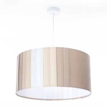 STRIPES-riippuvalaisin johdolla, 1xE27/60W/230V, halkaisija 60 cm, beigen sävyinen