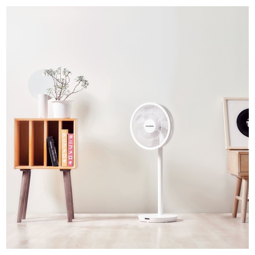 Stylies - Jalustallinen tuuletin 2-in-1 ANTILA 25W/230V 88 cm valkoinen + kaukosäädin