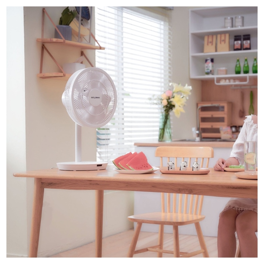 Stylies - Jalustallinen tuuletin 2-in-1 ANTILA 25W/230V 88 cm valkoinen + kaukosäädin