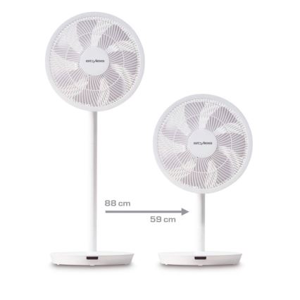 Stylies - Jalustallinen tuuletin 2-in-1 ANTILA 25W/230V 88 cm valkoinen + kaukosäädin