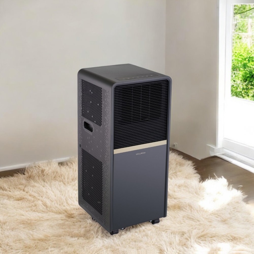Stylies - Siirrettävä ilmastointilaite POLARIX 1000W/230V 9000 BTU musta + kaukosäädin