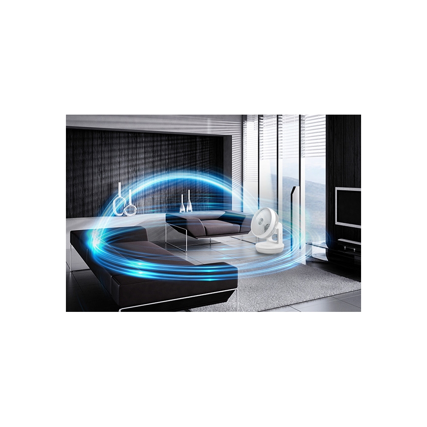 Stylies - Pöytätuuletin TARA 45W/230V valkoinen