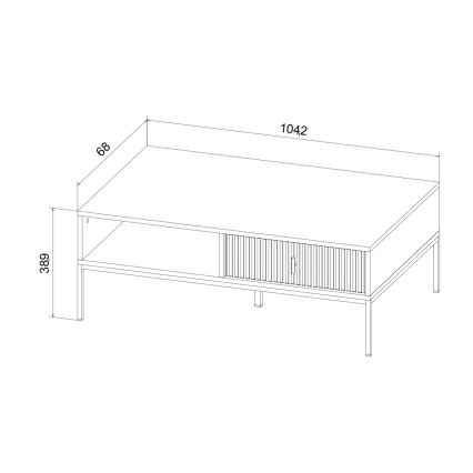 SUE-sohvapöytä, musta