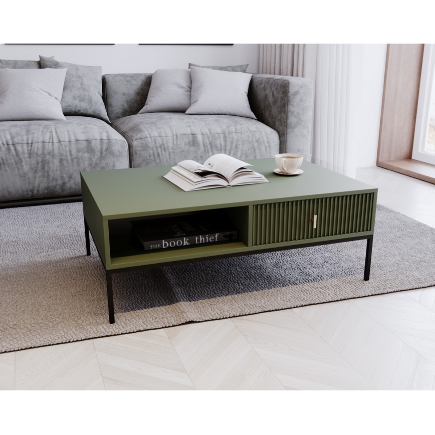 SUE-sohvapöytä, vihreä/musta