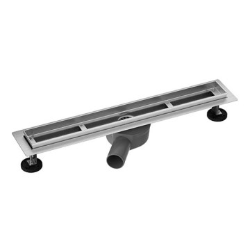 Suihkukaivo 65x6,7 cm hopea/harmaa