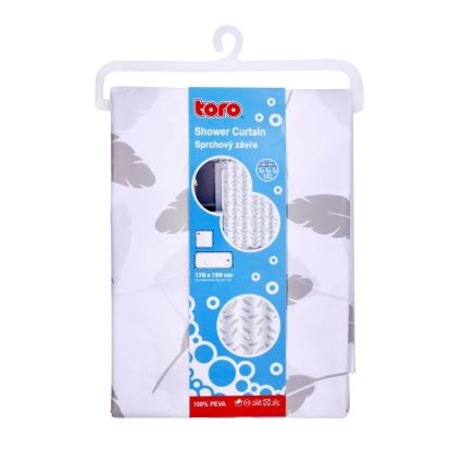 Suihkuverho TORO PREMIUM 178x199 cm lehdet