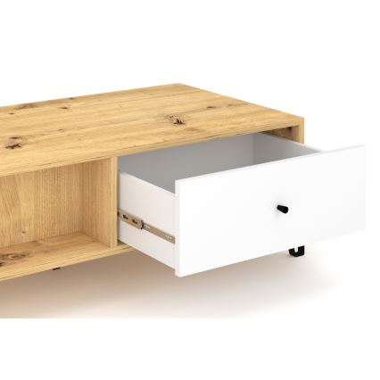 SULA-sohvapöytä, artisan-tammi/valkoinen