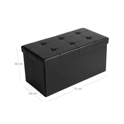 SULTAN-nahkapenkki, musta