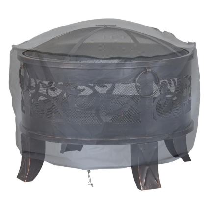 Suoja tulisijalle 93x58 cm harmaa