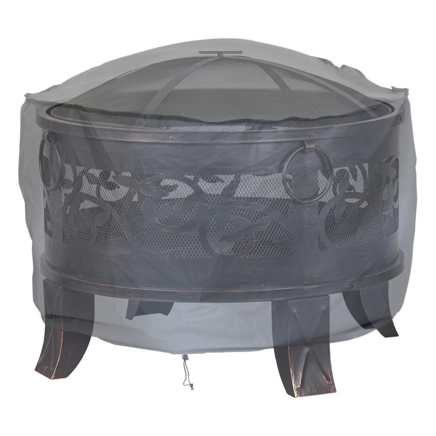 Suoja tulisijalle 93x58 cm harmaa