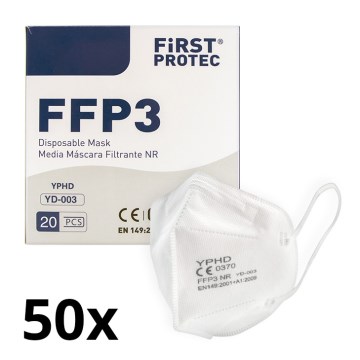 Suojaimet - hengityssuojain FFP3 NR CE 0370 50kpl