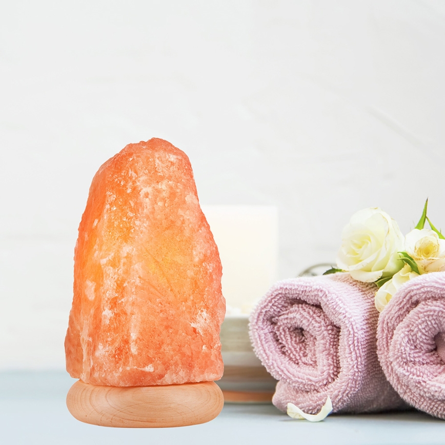 Suolalamppu SALLY 1xE14/25W/230V leppä 3,5 kg