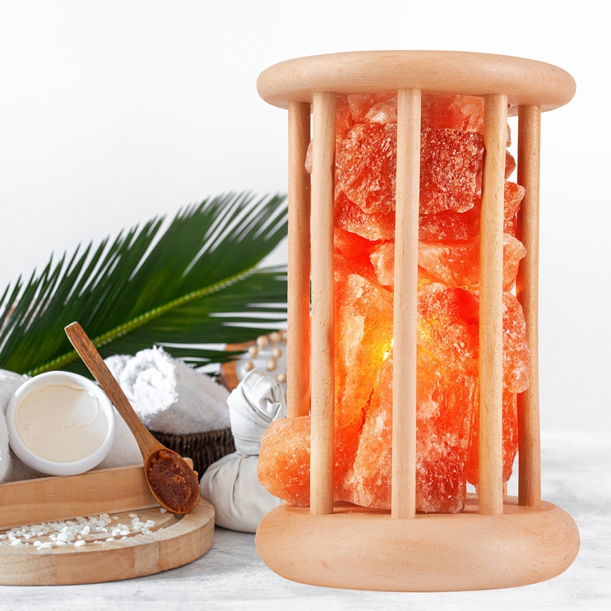 Suolalamppu SALLY 1xE14/25W/230V leppä 1,98 kg