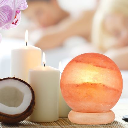 Suolalamppu SALLY 1xE14/25W/230V leppä 4,4 kg