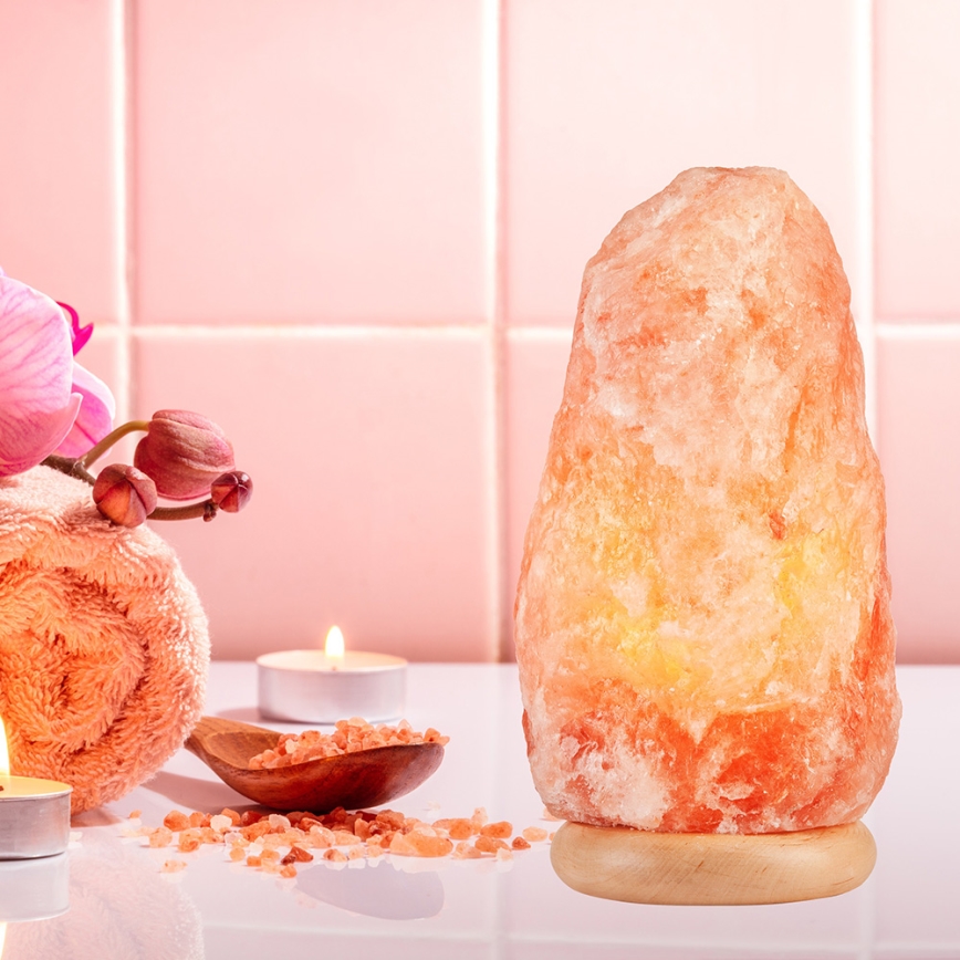 Suolalamppu SALLY 1xE14/25W/230V leppä 8,5 kg