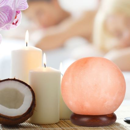 Suolalamppu SALLY 1xE14/25W/230V leppä 5 kg