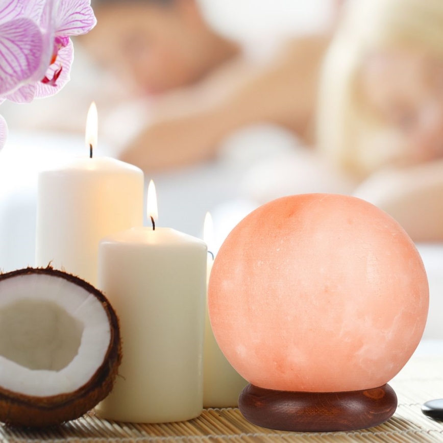 Suolalamppu SALLY 1xE14/25W/230V leppä 5 kg