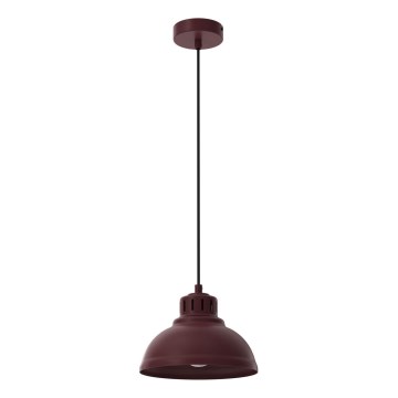 SVEN-riippuvalaisin johdolla 1xE27/15W/230V, burgundinpunainen