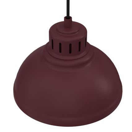 SVEN-riippuvalaisin johdolla 1xE27/15W/230V, burgundinpunainen