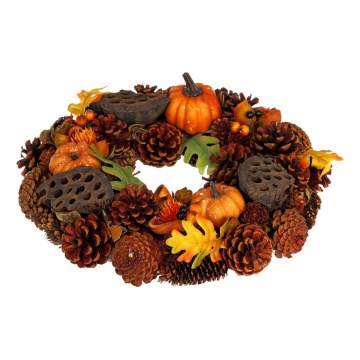 Syksyinen seppele HALLOWEEN halkaisija 35 cm