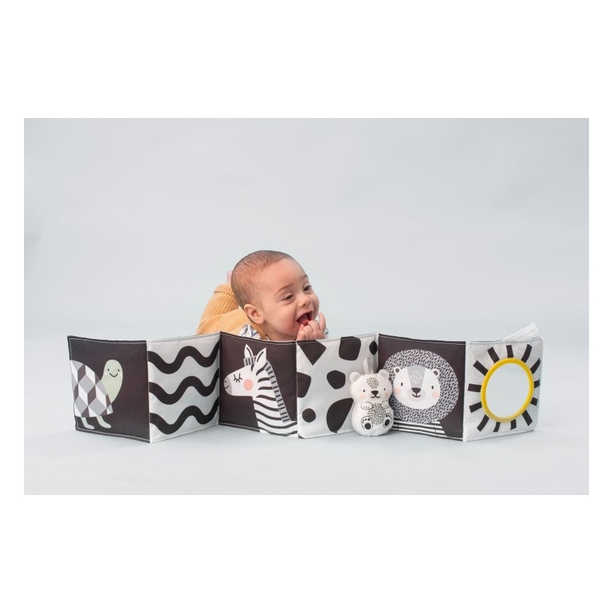 Taf Toys - Lasten tekstiilikirja 3in1 savanni