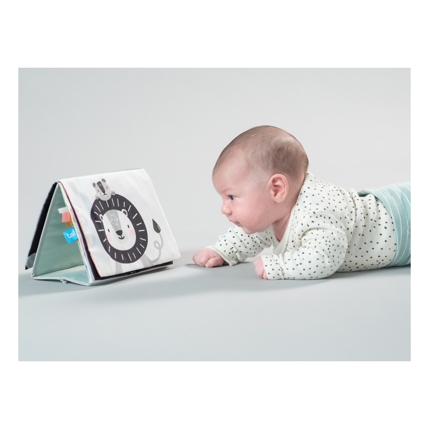 Taf Toys - Lasten tekstiilikirja peili savanni