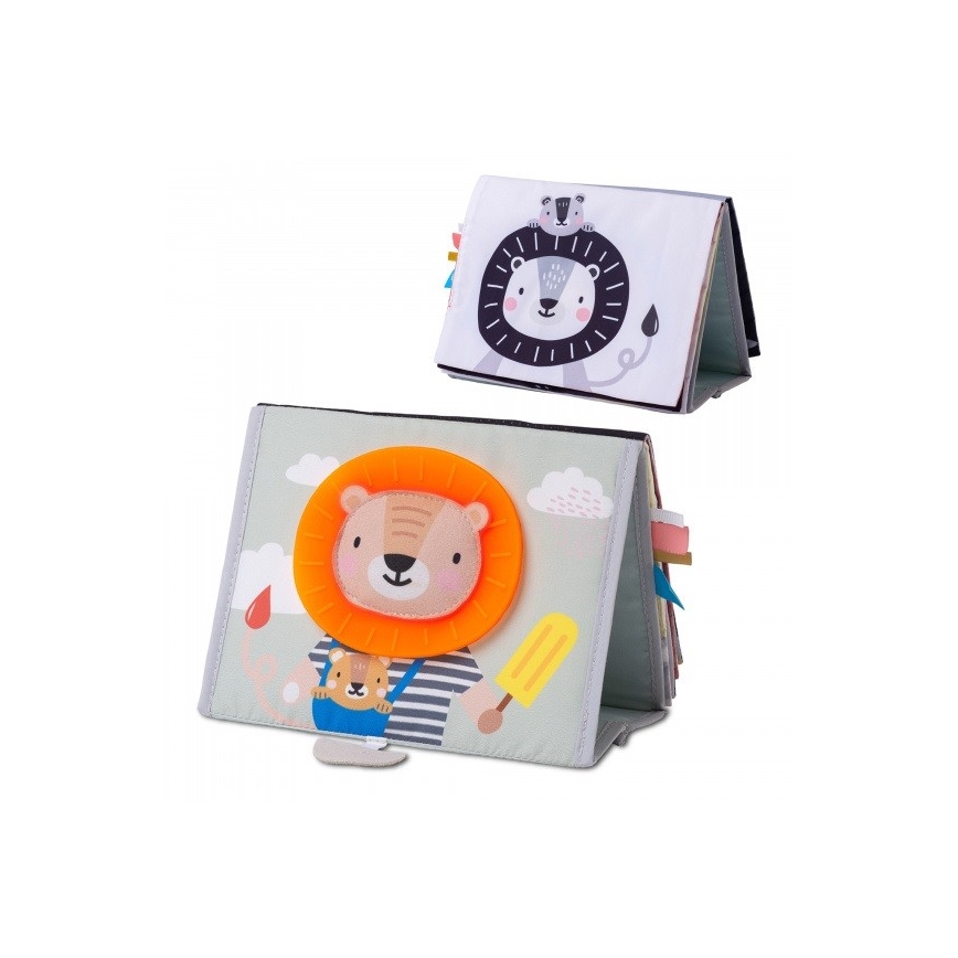 Taf Toys - Lasten tekstiilikirja peili savanni