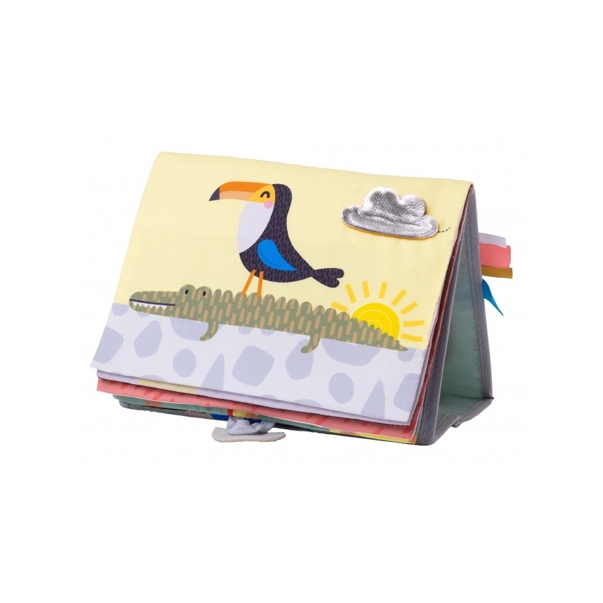 Taf Toys - Lasten tekstiilikirja peili savanni