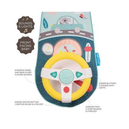 Taf Toys - Ripustettava koala-auton ohjauspyörä 2xAA