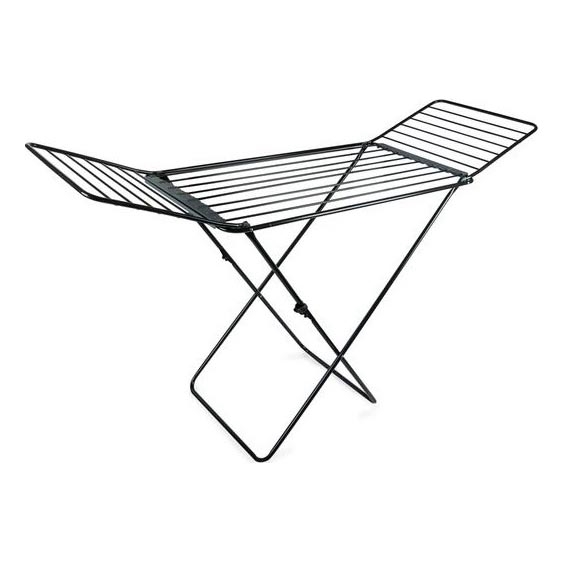 Taitettava pyykinkuivausteline TORO 177x93 cm musta