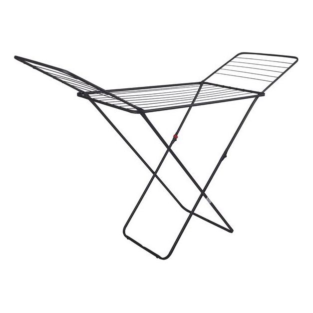 Taitettava pyykinkuivausteline TORO 180x93 cm musta