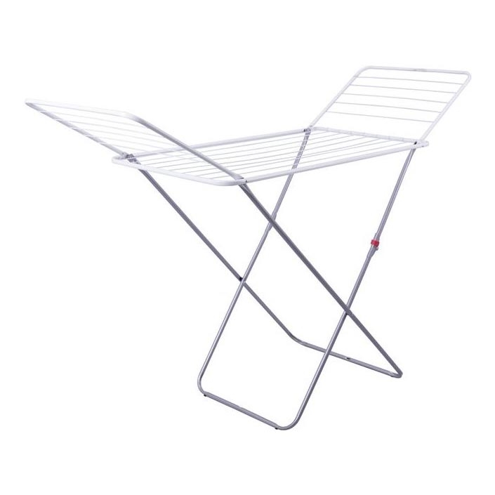 Taitettava pyykinkuivausteline TORO 180x93 cm valkoinen