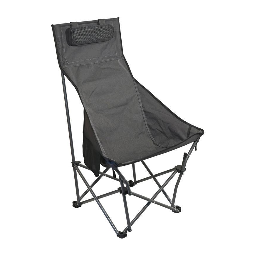 Taitettava retkeilytuoli harmaa