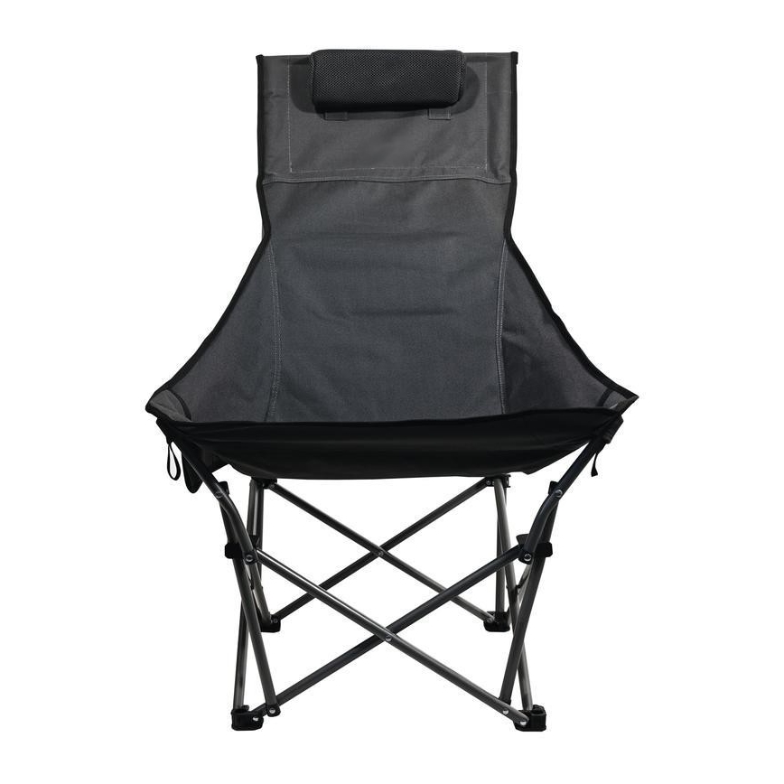 Taitettava retkeilytuoli harmaa