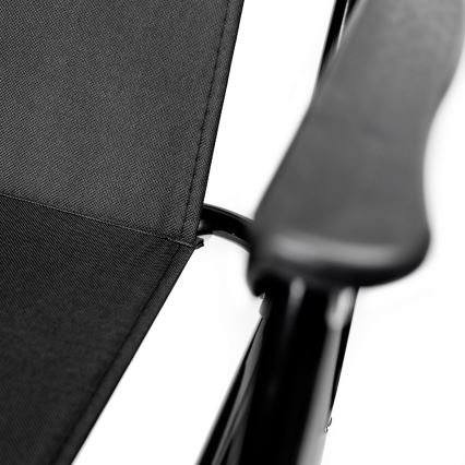 Taitettava retkeilytuoli musta