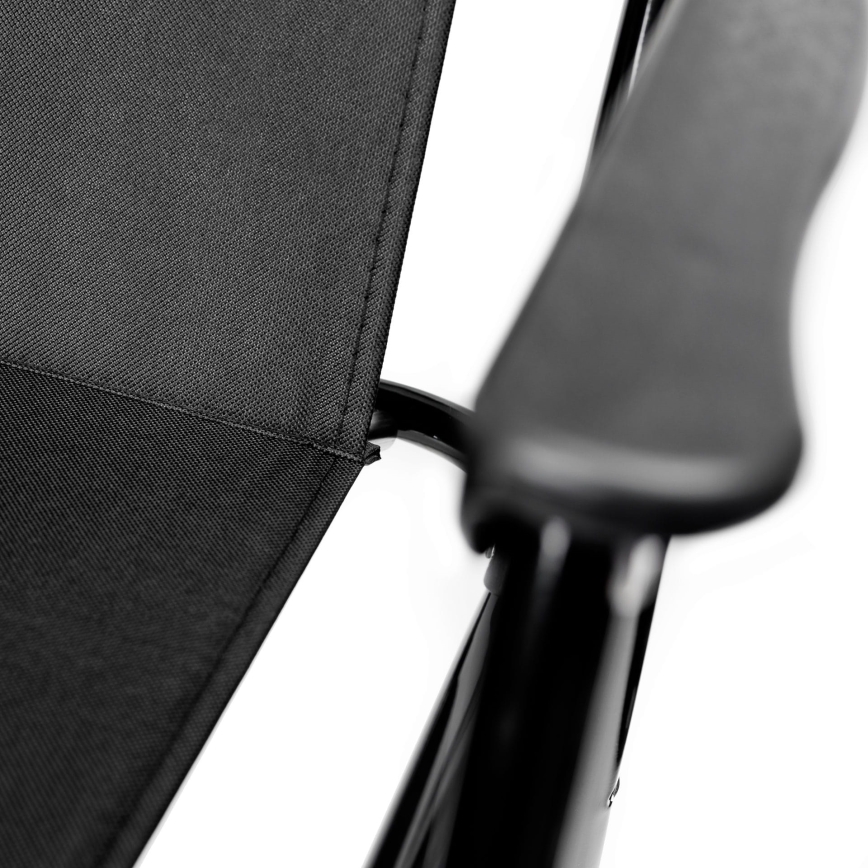 Taitettava retkeilytuoli musta