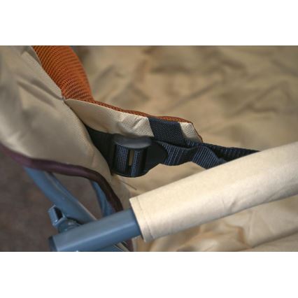 Taitettava retkeilytuoli ruskea