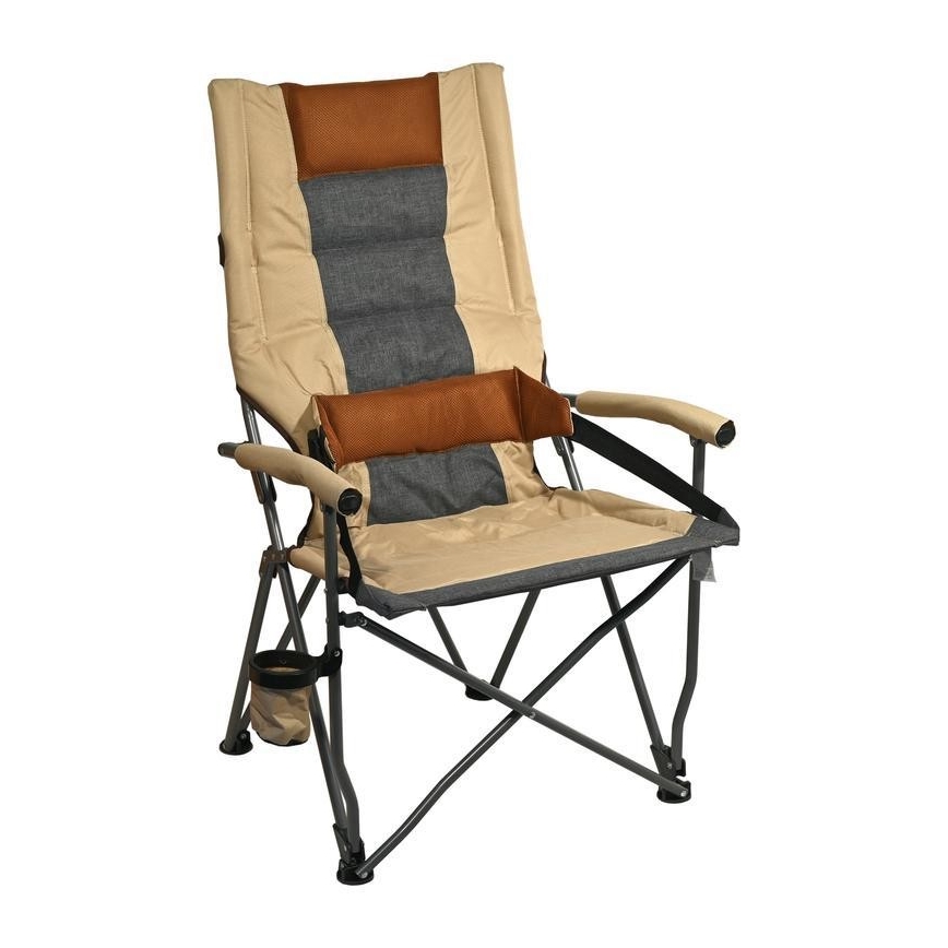 Taitettava retkeilytuoli ruskea
