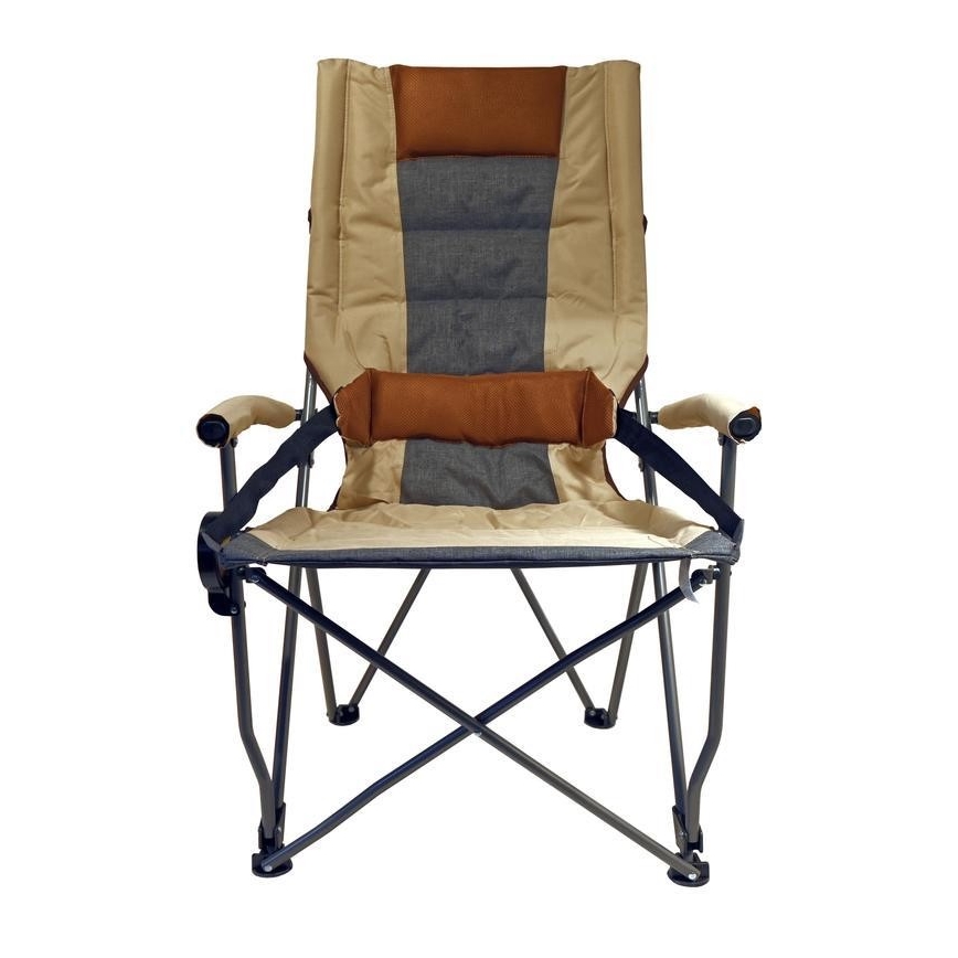 Taitettava retkeilytuoli ruskea