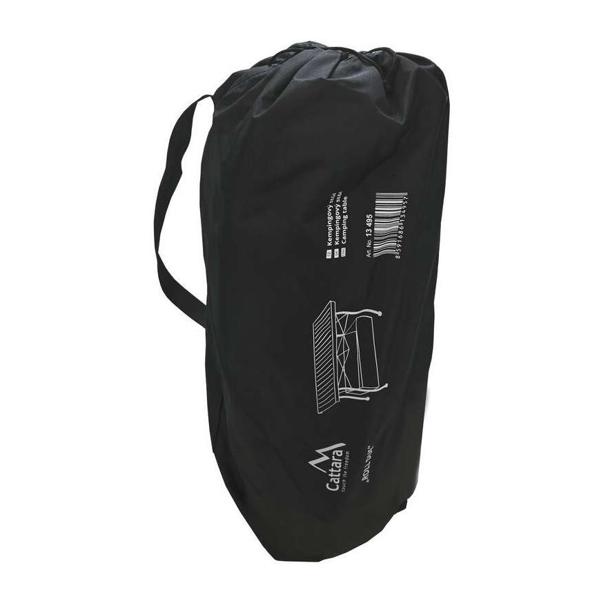 Taitettava retkipöytä 118x70 cm antrasiitti