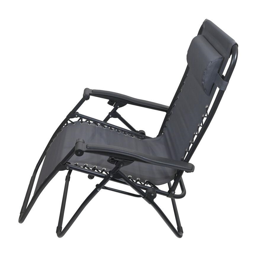 Taitettava säädettävä tuoli harmaa