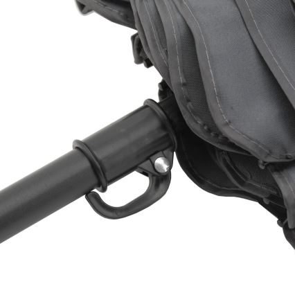 Taittuva kallistettava päivänvarjo d. 1,8 m harmaa