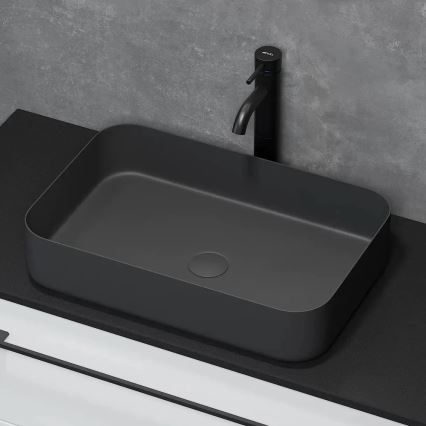 Tasoallas LJORDAL 52x34 cm teräs/musta