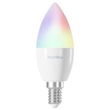 TechToy - LED RGB Himmennettävä älypolttimo E14/4,4W/230V 2700-6500K Wi-Fi