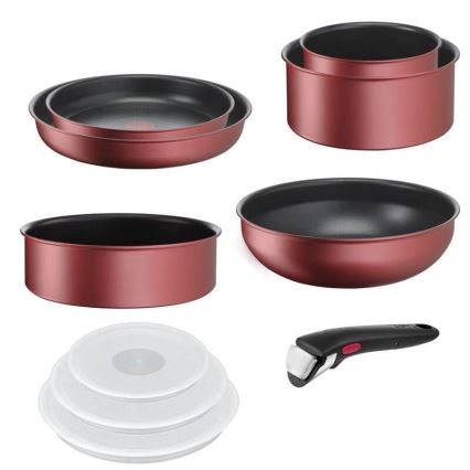 Tefal - 10-osainen astiasetti INGENIO DAILY CHEF kuparinvärinen