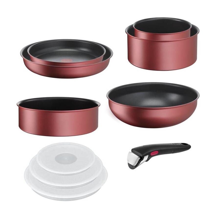 Tefal - 10-osainen astiasetti INGENIO DAILY CHEF kuparinvärinen