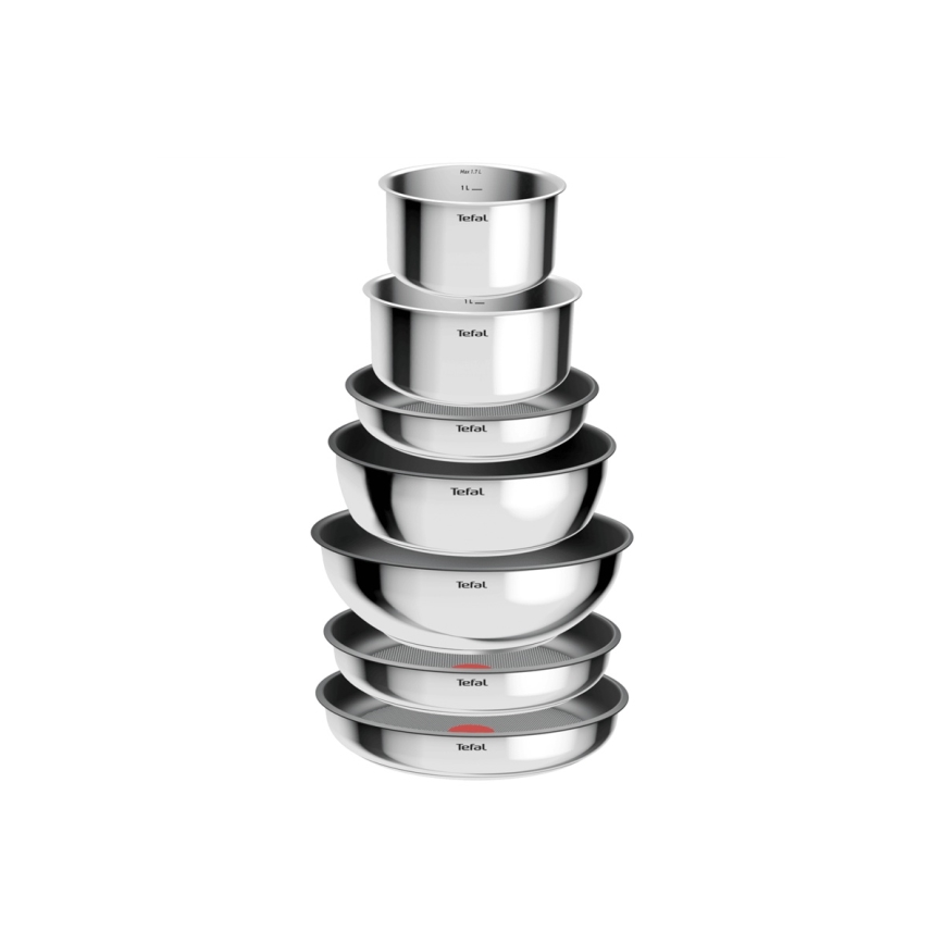 Tefal - 15-osainen INGENIO COOK -keittiöastiasetti, ruostumatonta terästä
