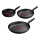 Tefal - 3-osainen paistinpannusetti DARK ESSENTIAL