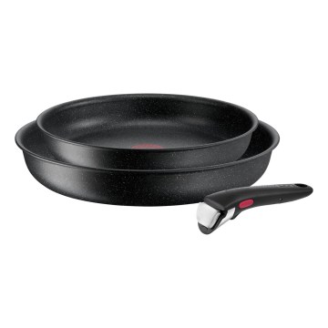 Tefal - 3-osainen paistinpannusetti INGENIO BLACK STONE