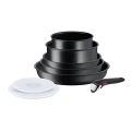 Tefal - 8-osainen astiasarja INGENIO BLACK STONE